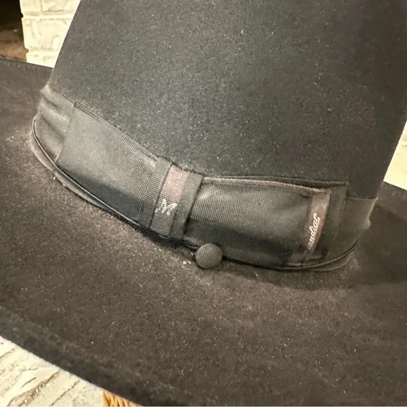 Mondial Vintage Wide Brim Fedora Black Hat Made for Fuch’s Hats Beni Brak - Picture 5 of 12